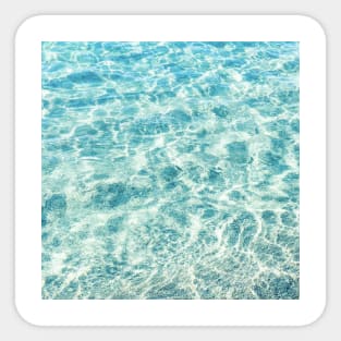 Aqua Blue Ocean Waves Sticker